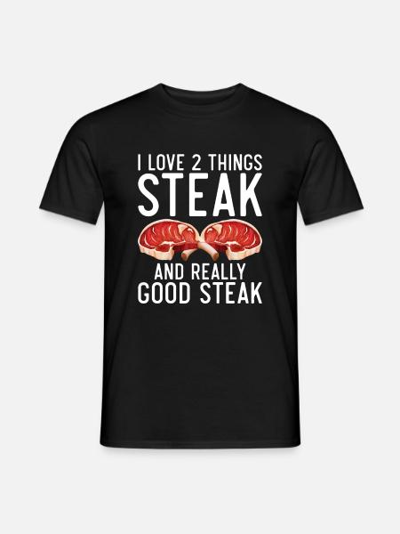 Steak Lover Steak Gift - Men's T-Shirt - black