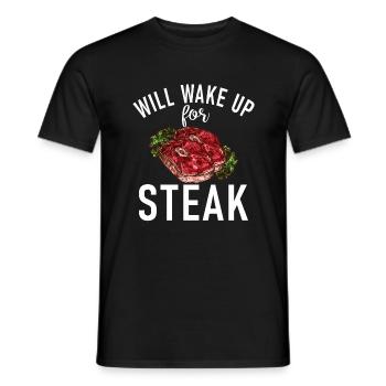 Steak Lover Steak Geschenk - Männer T-Shirt - Schwarz - Vorne - AI Model Male 178 light (178cm)