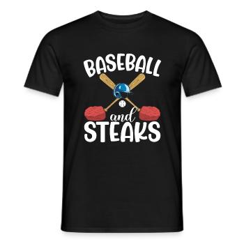 Steak Lover Steak Geschenk - Männer T-Shirt - Schwarz - Vorne - AI Model Male 178 light (178cm)