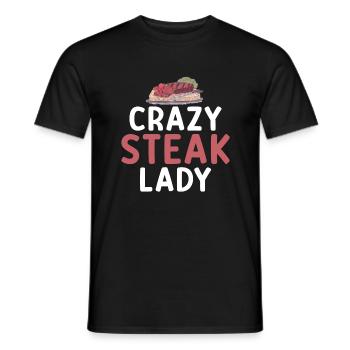 Steak Lover Steak Cadeau - T-shirt homme - noir - Devant - AI Model Male 178 light (178cm)