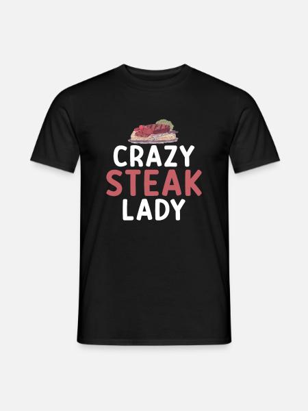 Steak Lover Steak Geschenk - Männer T-Shirt - Schwarz