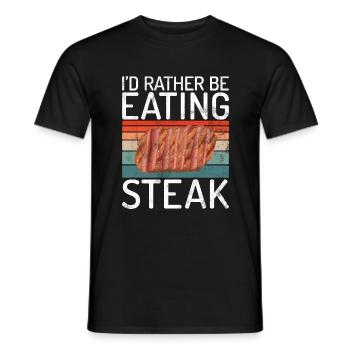 Steak Lover Steak Gift - Men's T-Shirt - black - Front - AI Model Male 178 light (178cm)
