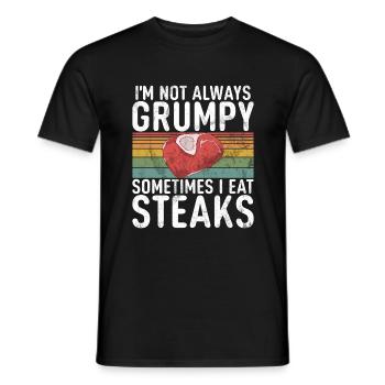 Steak Lover Steak Geschenk - Männer T-Shirt - Schwarz - Vorne - AI Model Male 178 light (178cm)