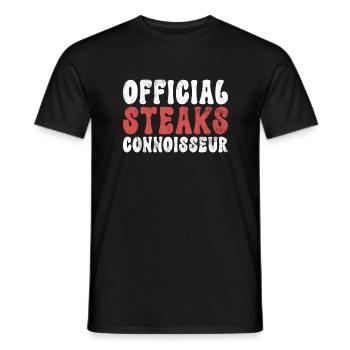 Steak Lover Steak Geschenk - Männer T-Shirt - Schwarz - Vorne - AI Model Male 178 light (178cm)