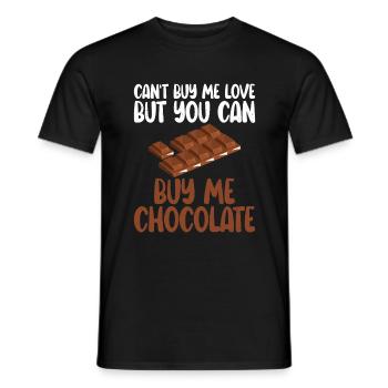Chocolate Lover Gifts - Men's T-Shirt - black - Front - AI Model Male 178 light (178cm)
