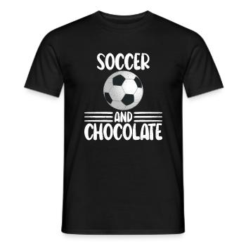 Cadeaux pour amateurs de chocolat - T-shirt homme - noir - Devant - AI Model Male 178 light (178cm)