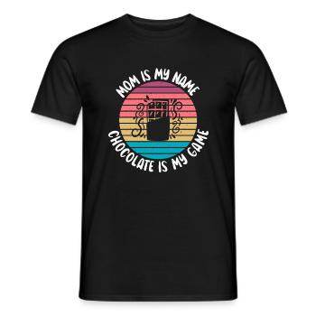 Cadeaux pour amateurs de chocolat - T-shirt homme - noir - Devant - AI Model Male 178 light (178cm)