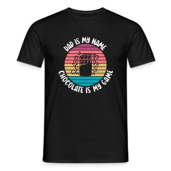 Cadeaux pour amateurs de chocolat - T-shirt homme - noir - Devant - AI Model Male 178 light (178cm)
