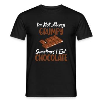 Chocolate Lover Gifts - Men's T-Shirt - black - Front - AI Model Male 178 light (178cm)