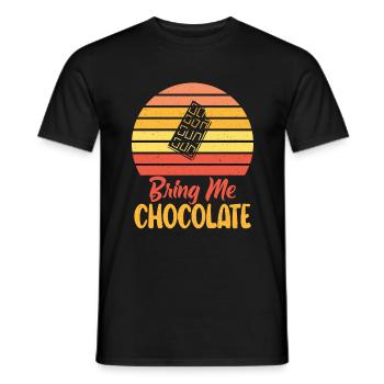 Chocolate Lover Gifts - Men's T-Shirt - black - Front - AI Model Male 178 light (178cm)