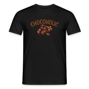 Chocolate Lover Gifts - Men's T-Shirt - black - Front - AI Model Male 178 light (178cm)