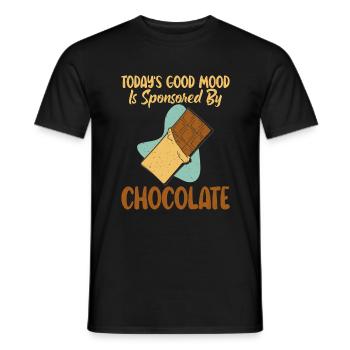 Cadeaux pour amateurs de chocolat - T-shirt homme - noir - Devant - AI Model Male 178 light (178cm)