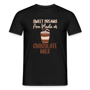Chocolate Milk Lover Gifts - Men's T-Shirt - black - Front - AI Model Male 178 light (178cm)