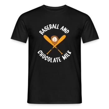 Chocolate Milk Lover Gifts - Men's T-Shirt - black - Front - AI Model Male 178 light (178cm)