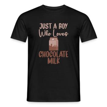Chocolate Milk Lover Gifts - Men's T-Shirt - black - Front - AI Model Male 178 light (178cm)