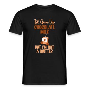 Chocolate Milk Lover Gifts - Men's T-Shirt - black - Front - AI Model Male 178 light (178cm)