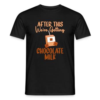 Chocolate Milk Lover Gifts - Men's T-Shirt - black - Front - AI Model Male 178 light (178cm)