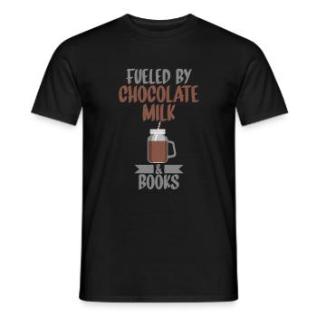 Chocolate Milk Lover Gifts - Men's T-Shirt - black - Front - AI Model Male 178 light (178cm)