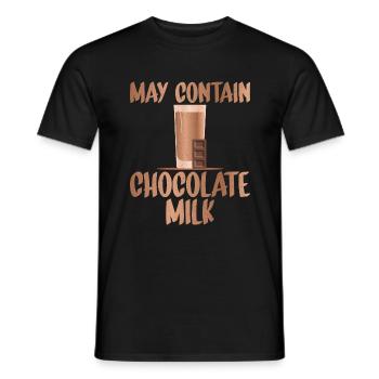 Chocolate Milk Lover Gifts - Men's T-Shirt - black - Front - AI Model Male 178 light (178cm)