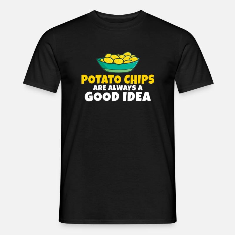 Potato Chips Gift - Men's T-Shirt - black