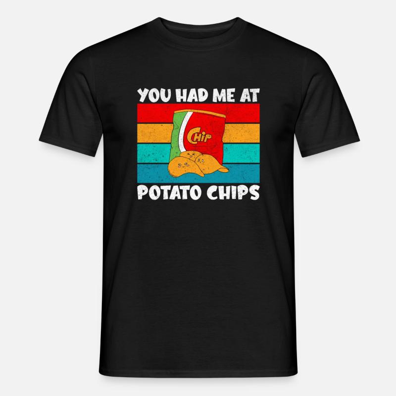 Potato Chips Gift - Men's T-Shirt - black