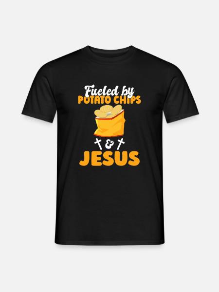Potato Chips Gift - Men's T-Shirt - black