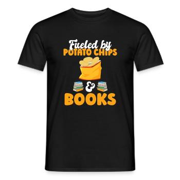 Kartoffelchips Geschenk - Männer T-Shirt - Schwarz - Vorne - AI Model Male 178 light (178cm)