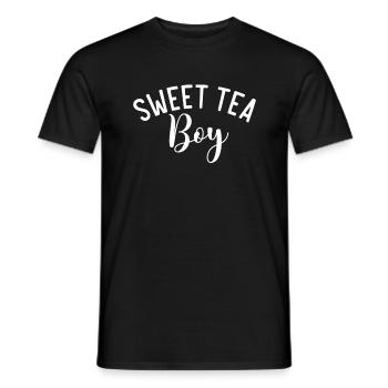Cadeaux pour amateurs de thé sucré - T-shirt homme - noir - Devant - AI Model Male 178 light (178cm)