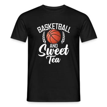 Cadeaux pour amateurs de thé sucré - T-shirt homme - noir - Devant - AI Model Male 178 light (178cm)