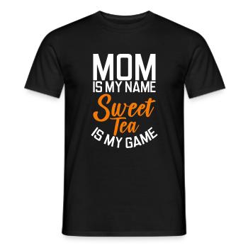 Cadeaux pour amateurs de thé sucré - T-shirt homme - noir - Devant - AI Model Male 178 light (178cm)