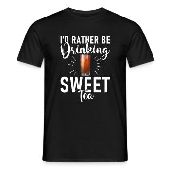 Süßer Tee Liebhaber Geschenke - Männer T-Shirt - Schwarz - Vorne - AI Model Male 178 light (178cm)