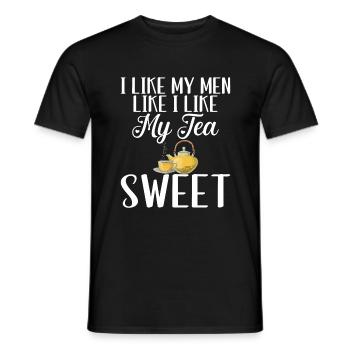 Süßer Tee Liebhaber Geschenke - Männer T-Shirt - Schwarz - Vorne - AI Model Male 178 light (178cm)