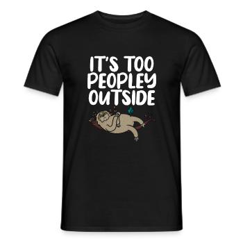 Faultier Liebhaber Faultier Geschenk - Männer T-Shirt - Schwarz - Vorne - AI Model Male 178 light (178cm)