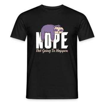 Faultier Liebhaber Faultier Geschenk - Männer T-Shirt - Schwarz - Vorne - AI Model Male 178 light (178cm)