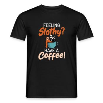 Faultier Liebhaber Faultier Geschenk - Männer T-Shirt - Schwarz - Vorne - AI Model Male 178 light (178cm)