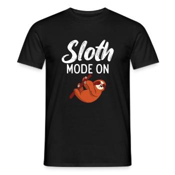 Faultier Liebhaber Faultier Geschenk - Männer T-Shirt - Schwarz - Vorne - AI Model Male 178 light (178cm)