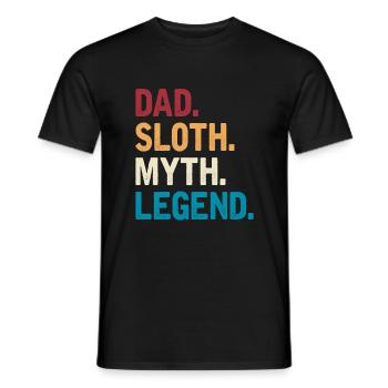 Faultier Liebhaber Faultier Geschenk - Männer T-Shirt - Schwarz - Vorne - AI Model Male 178 light (178cm)