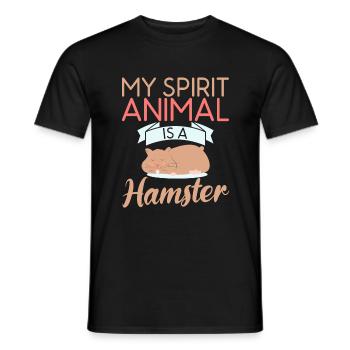 Hamster Liebhaber Hamster Geschenk - Männer T-Shirt - Schwarz - Vorne - AI Model Male 178 light (178cm)