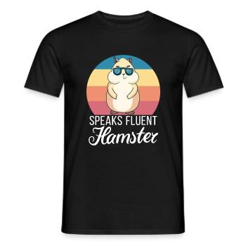 Hamster Liebhaber Hamster Geschenk - Männer T-Shirt - Schwarz - Vorne - AI Model Male 178 light (178cm)