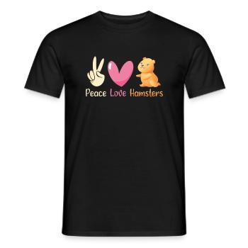 Hamster Lover Hamster Gift - Men's T-Shirt - black - Front - AI Model Male 178 light (178cm)