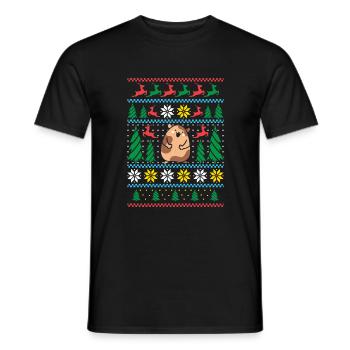 Hamster Liebhaber Hamster Geschenk - Männer T-Shirt - Schwarz - Vorne - AI Model Male 178 light (178cm)