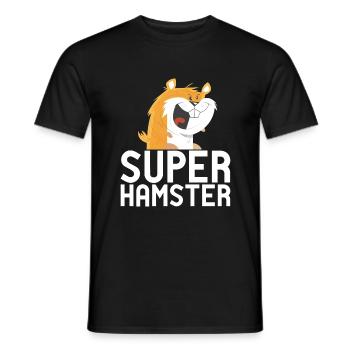 Hamster Liebhaber Hamster Geschenk - Männer T-Shirt - Schwarz - Vorne - AI Model Male 178 light (178cm)