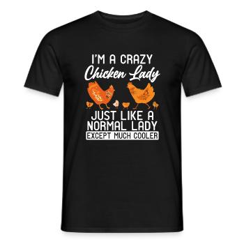 Cadeaux de poulet Propriétaire de poulet - T-shirt homme - noir - Devant - AI Model Male 178 light (178cm)
