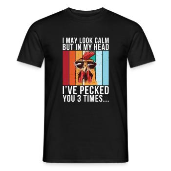 Cadeaux de poulet Propriétaire de poulet - T-shirt homme - noir - Devant - AI Model Male 178 light (178cm)