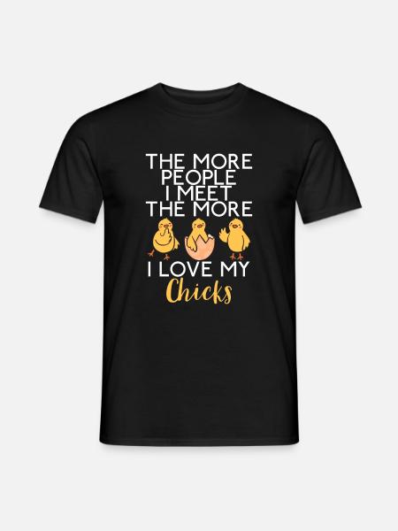 Chicken Gifts Chicken Owner - Men's T-Shirt - black