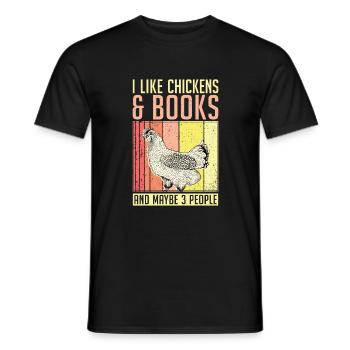 Cadeaux de poulet Propriétaire de poulet - T-shirt homme - noir - Devant - AI Model Male 178 light (178cm)