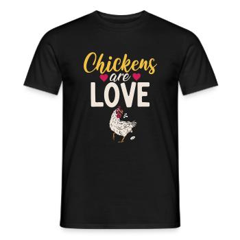 Cadeaux de poulet Propriétaire de poulet - T-shirt homme - noir - Devant - AI Model Male 178 light (178cm)