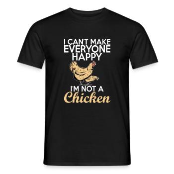 Cadeaux de poulet Propriétaire de poulet - T-shirt homme - noir - Devant - AI Model Male 178 light (178cm)