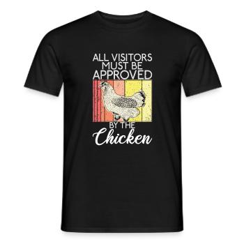 Cadeaux de poulet Propriétaire de poulet - T-shirt homme - noir - Devant - AI Model Male 178 light (178cm)