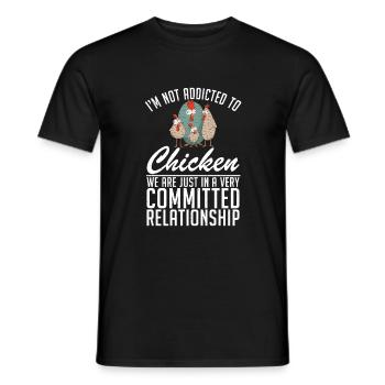 Cadeaux de poulet Propriétaire de poulet - T-shirt homme - noir - Devant - AI Model Male 178 light (178cm)